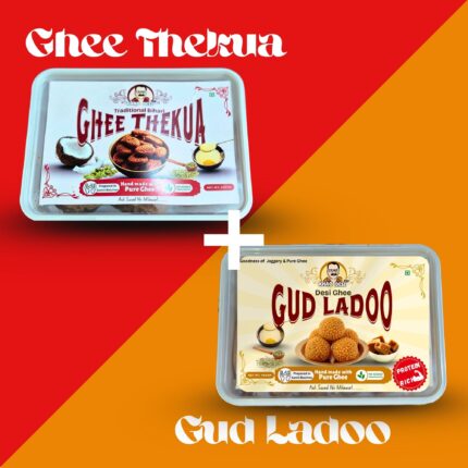 Ghar ki Mithaas – Ghee Thekua(250gm) & Gud Ladoo(400gm)